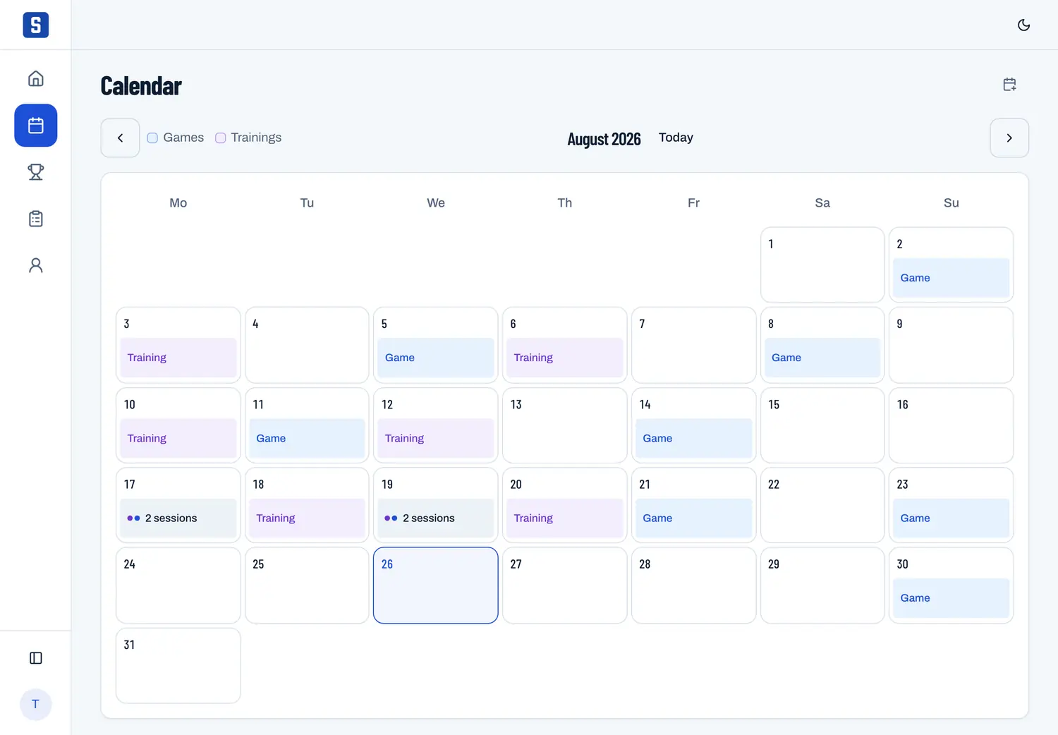 The calendar