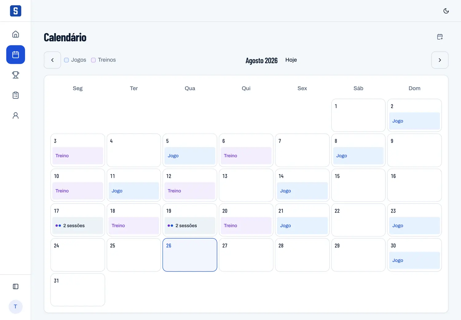 O calendário